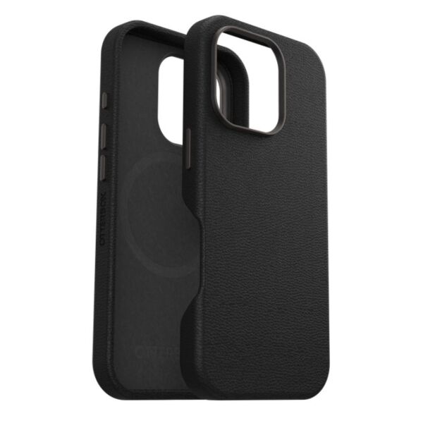 Custodia Symmetry Pelle di Cactus per iPhone 16 Pro - Nero