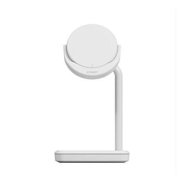 Base di ricarica 2 in 1 ChargeBase Qi2 per iPhone e AirPods - Bianco