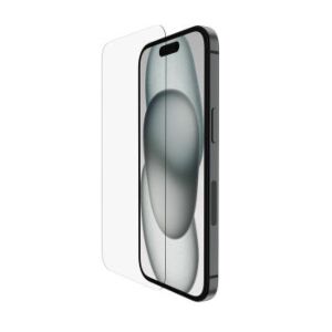 Pellicola in Vetro UltraGlass 2 per iPhone 16 ed IPhone 15 con supporto per l’installazione incluso