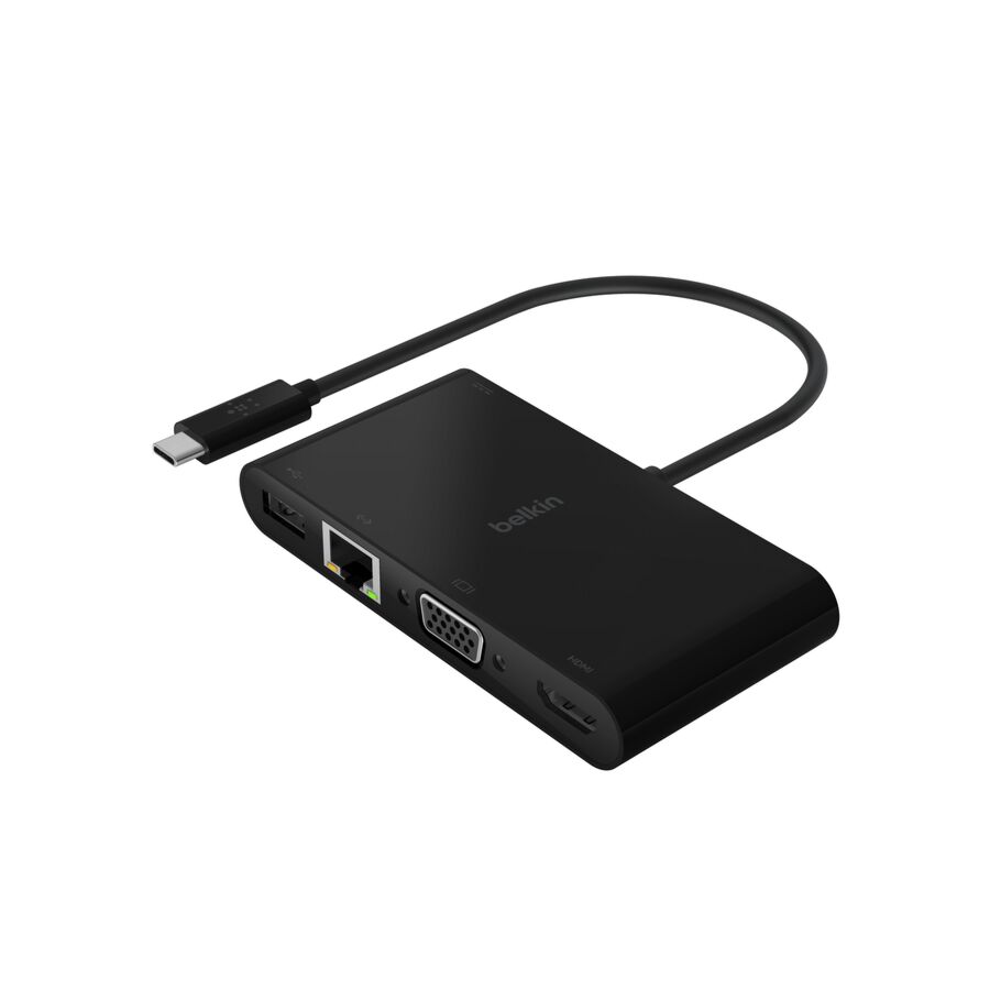Adattatore Multimediale Usb-C - Hdmi - Vga - Usb - Ethernet + Ricarica