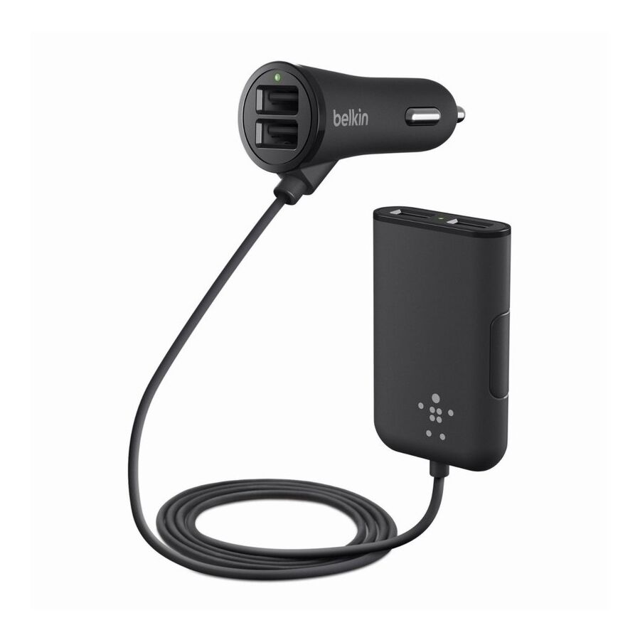 Belkin - Road Rockstar Caricabatteria da Auto con 4p USB
