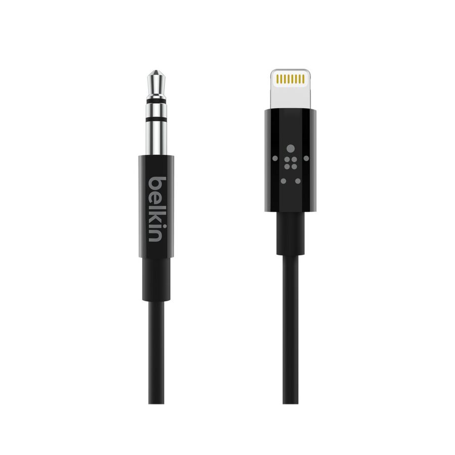 Cavo audio da 3,5 mm con connettore Lightning - 0,9 Metri - Nero