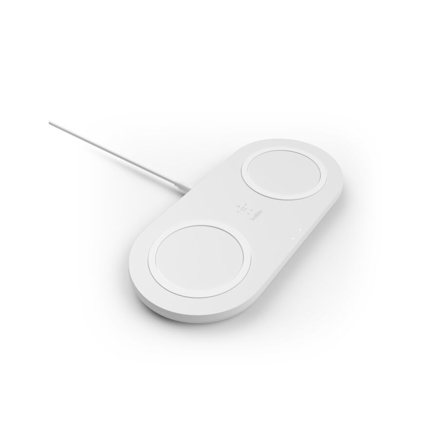 Doppio tappetino di ricarica wireless - Bianco