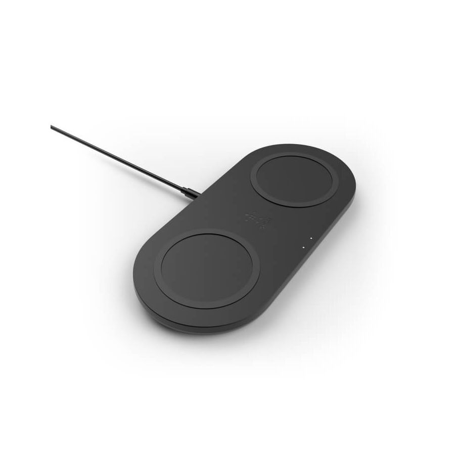 Tappetino Doppio di Ricarica Wireless - 2 x 10W - Nero