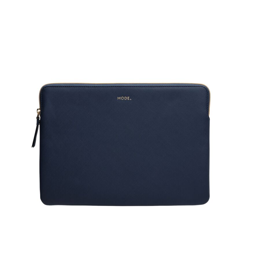 Borsa Custodia in Pelle per Macbook Pro ed Air 13" - Paris - Blu