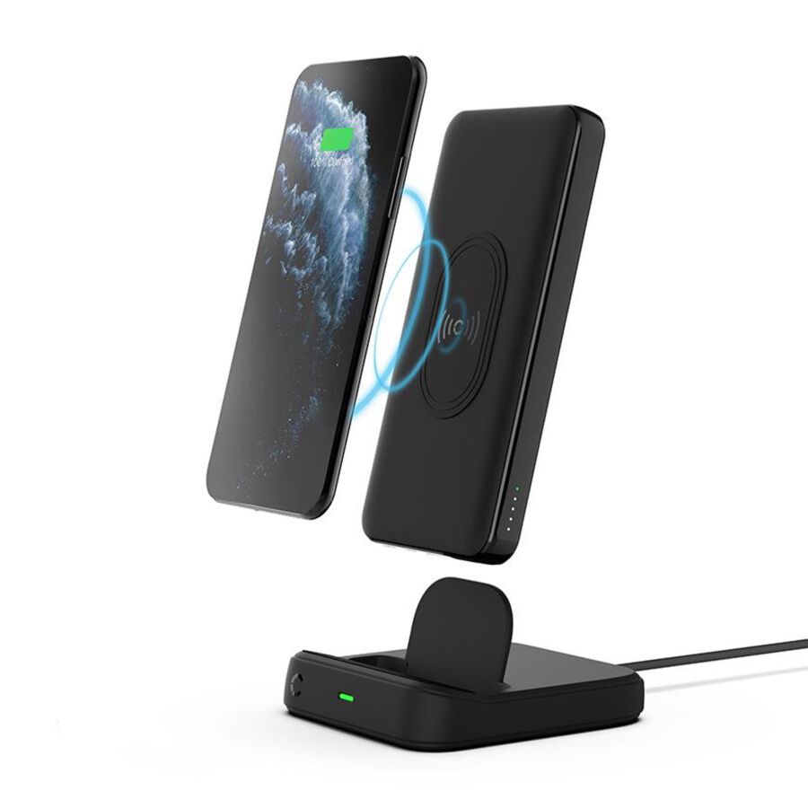 Wireless Power Bank + base ricarica
