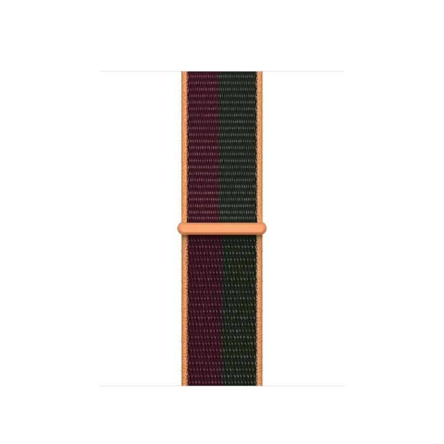 Cinturino Apple Watch in Sport Loop 41mm - Ciliegia/Verde Foresta