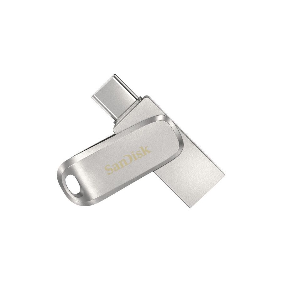 Chiavetta USB SanDisk Ultra Dual Drive Luxe USB-C - 64GB - Argento