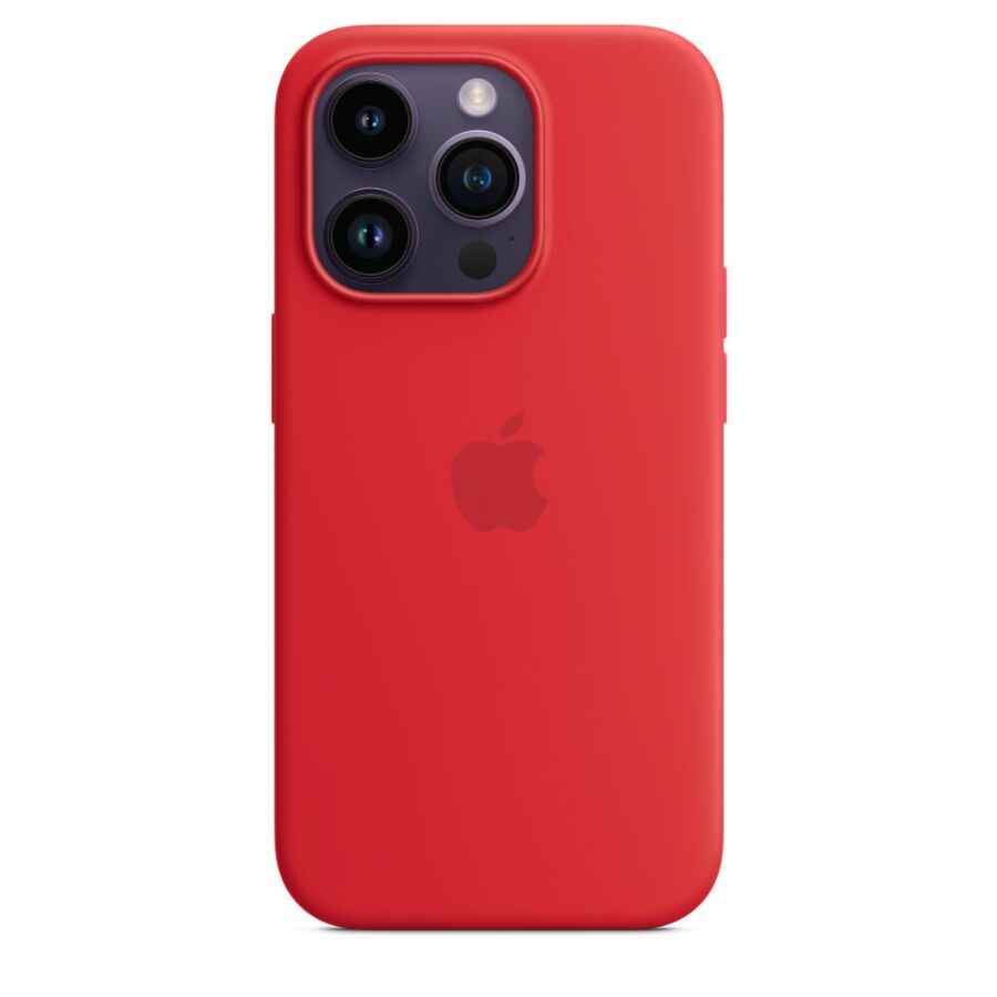 Custodia MagSafe in silicone  iPhone 14 Pro (PRODUCT)RED