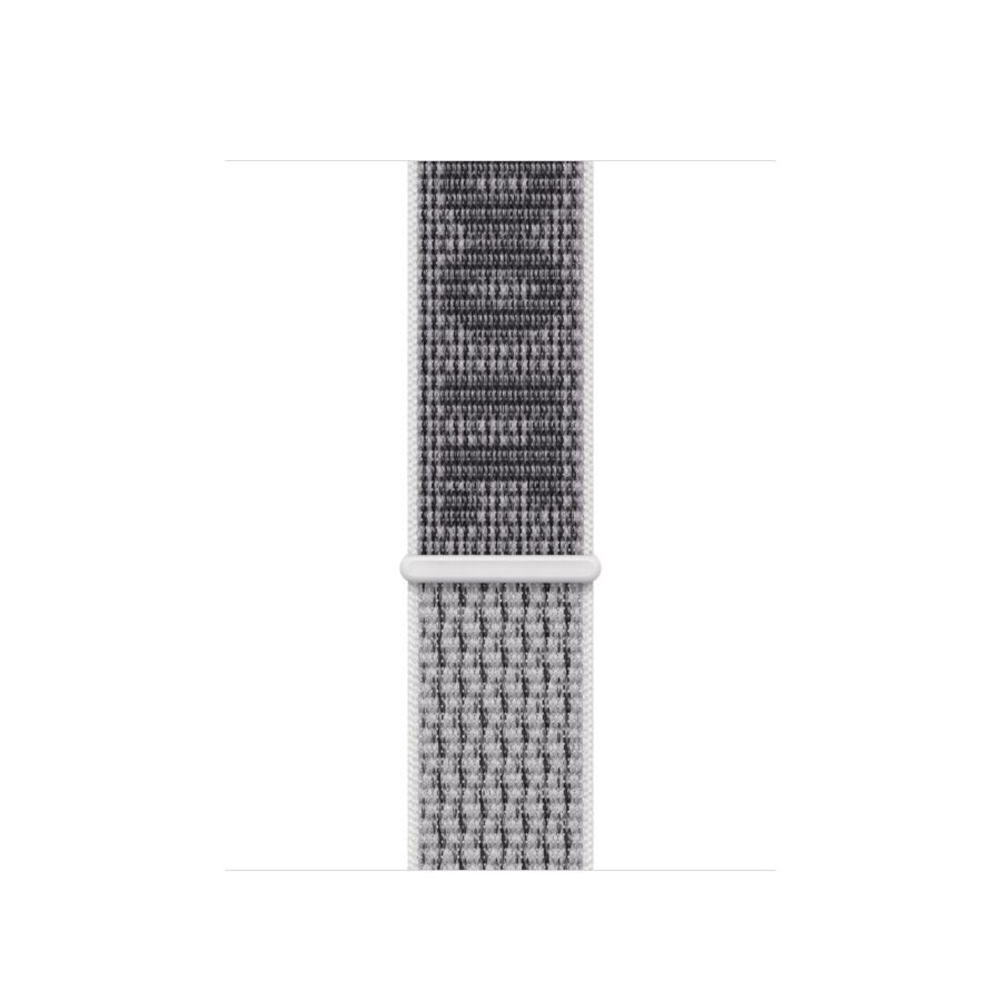 Cinturino Nike Sport Loop bianco ghiaccio/nero (41 mm)