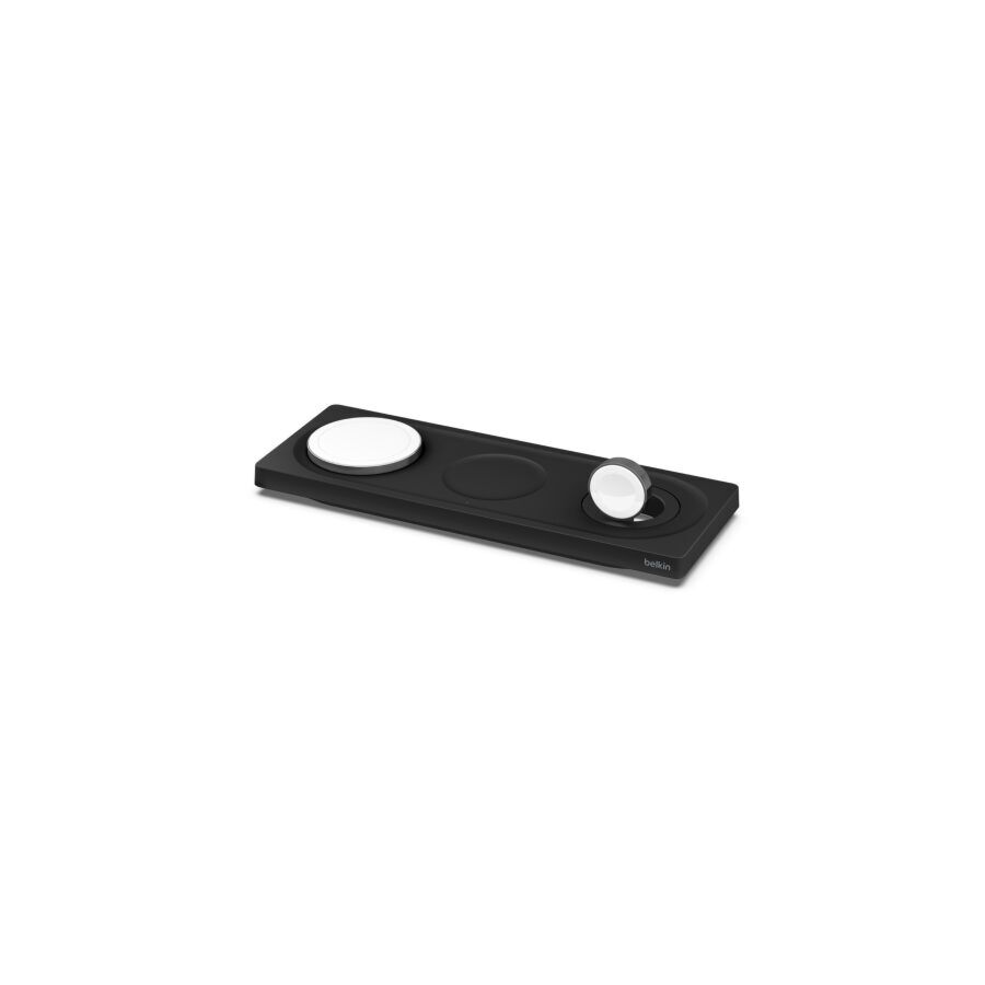 Tappetino Di Ricarica Wireless Magsafe 3 in 1 da 15W - Nero