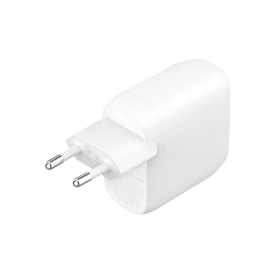 Caricabatterie Da Parete Dual 30w Porta Usb-C Pd 60w - Bianco
