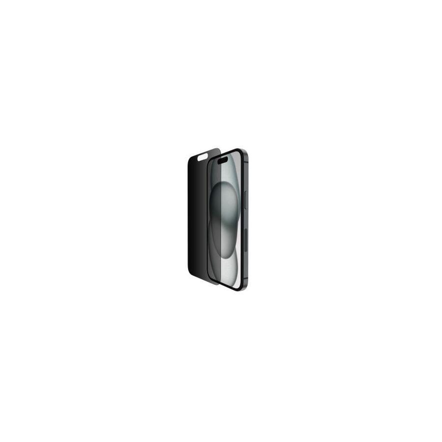 Pellicola Privacy in Vetro iPhone 15 con supporto per l’installazione incluso