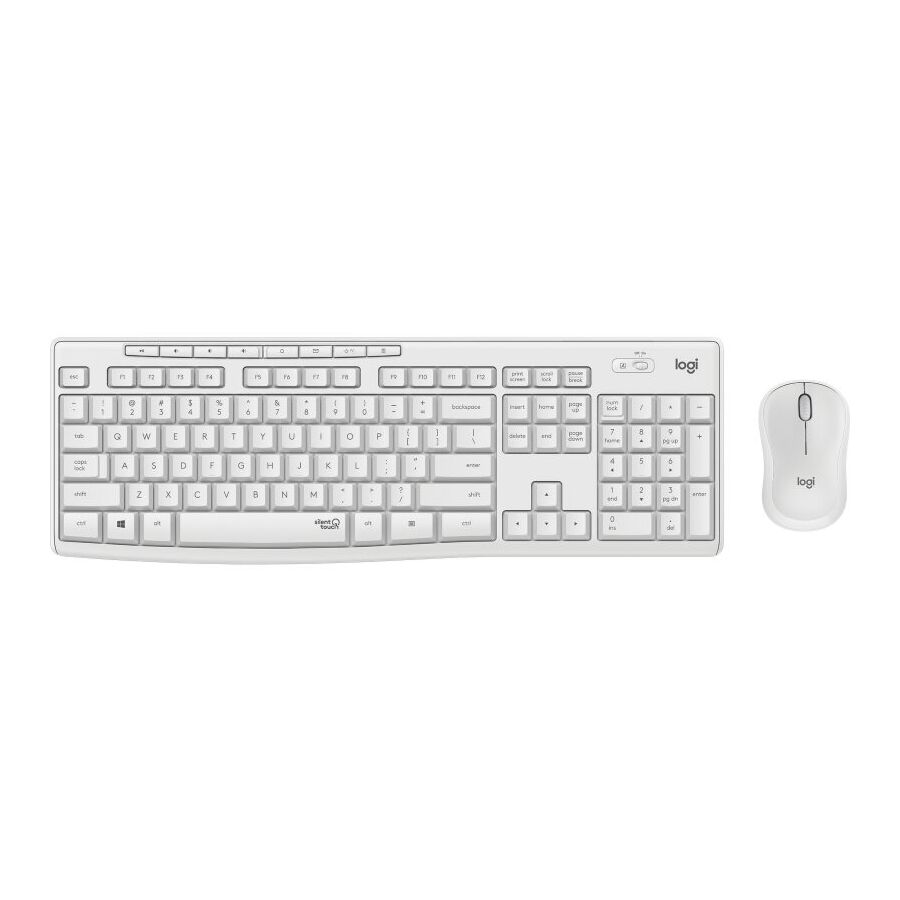 Kit Tastiera e mouse wireless MK270 - Bianco