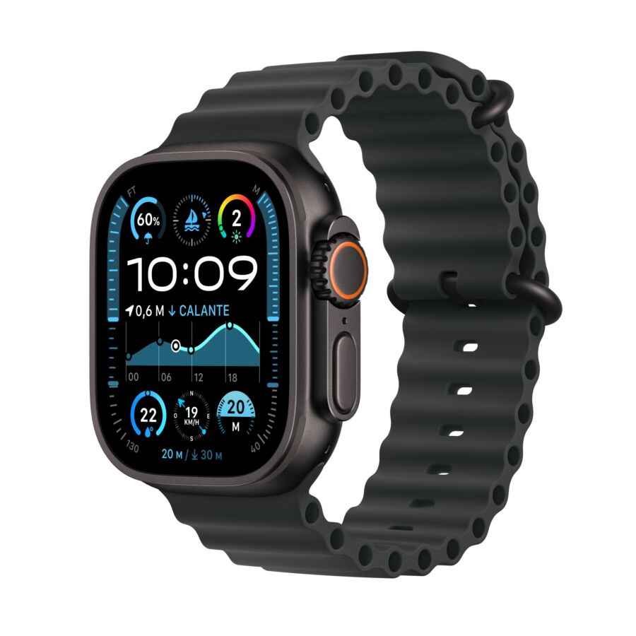 Apple Watch Ultra 2 GPS + Cellular - Cassa 49mm in Titanio Nero con Cinturino Oceano Nero