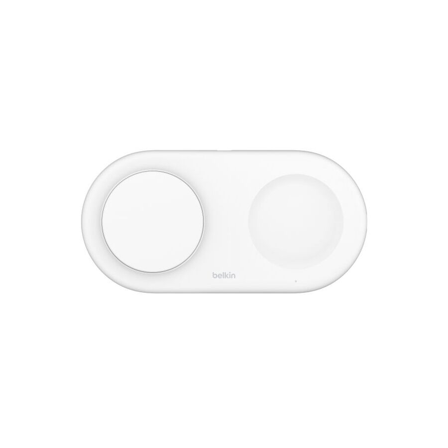 Tappetino Di Ricarica Wirless Magnetico 2in1 15w Qi2 - Bianco