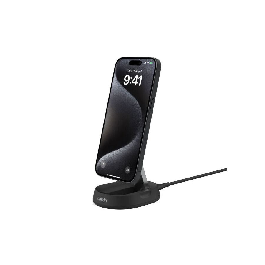 BoostCharge Pro Supporto di ricarica wireless magnetica convertibile con Qi2 (15 W) - Nero