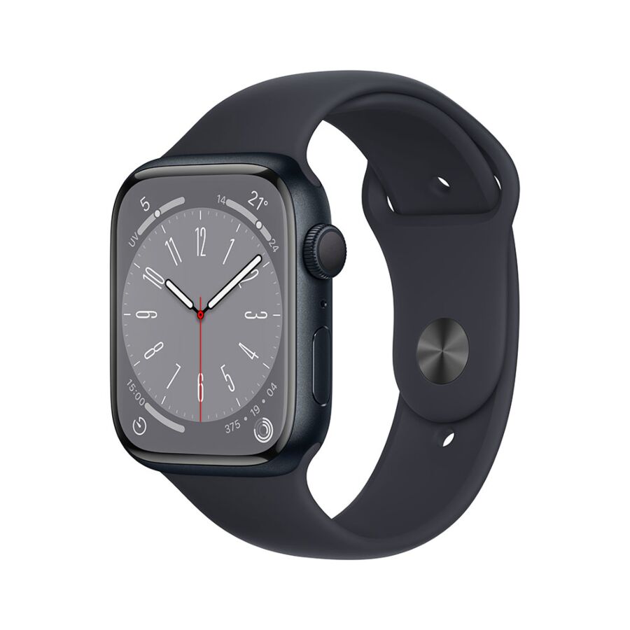 Apple Watc Series 8 GPS - Cassa in Alluminio Mezzanotte con Cinturino Sport Mezzanotte