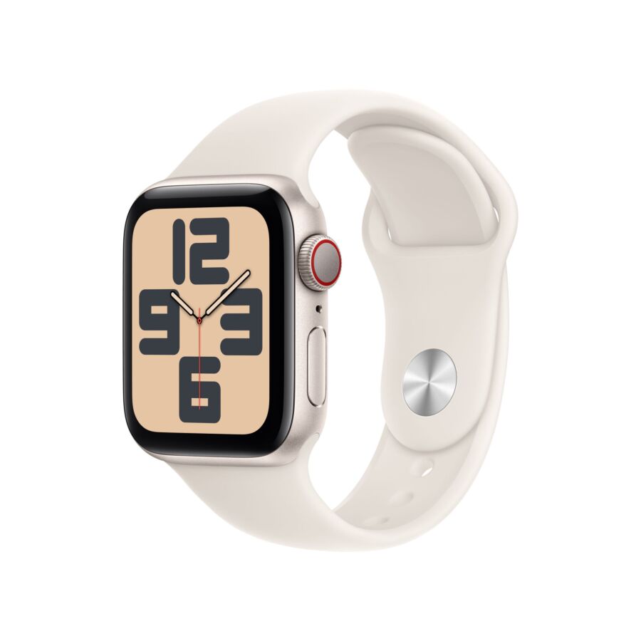 Apple Watch SE 2024 GPS + Cellular Cassa in Alluminio Galassia con Cinturino Sport Band Galassia - M/L