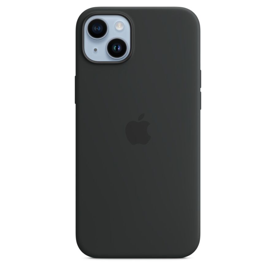 Custodia MagSafe in silicone per iPhone 14 Plus- Mezzanotte