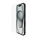 Pellicola in Vetro Temperedglass iPhone 16 e 15 con supporto per l’installazione incluso