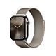 Apple Series 10 GPS + Cellular Cassa in Titanio Naturale con cinturino Loop in maglia milanese Naturale - 42mm
