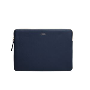 Borsa Custodia in Pelle per Macbook Pro ed Air 13" - Paris - Blu