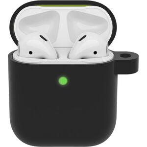 OtterBox Headphone Case Series - Custodia per auricolari wireless - policarbonato, gomma sintetica - Nero Toffee - per Apple AirPods (1° generazione, 2ª generazione)