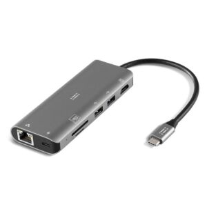 All-In adattatore multiplo USB-C in alluminio per MacBook e iPad