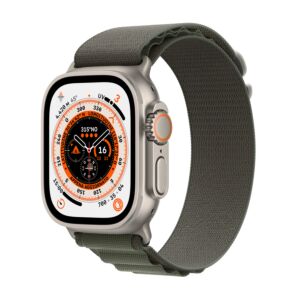 Watch Ultra GPS + Cellular - 49mm - Cassa in Titanio con Cinturino Verde Alpine - Large