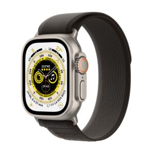Watch Ultra GPS + Cellular - 49mm - Cassa in Titanio con Cinturino Nero/Grigio Trail - S/M