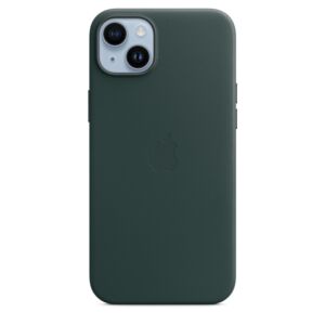 Custodia MagSafe in pelle per iPhone 14 Plus - Verde Foresta