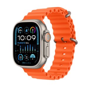 Watch Ultra 2 GPS + Cellular - Cassa 49mm in Titanio con Cinturino Ocean Arancione