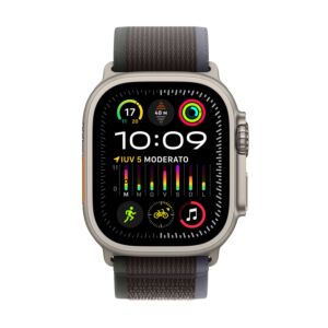 Watch Ultra 2 GPS + Cellular - Cassa 49mm in Titanio con Blu/Nero Trail Loop - M/L