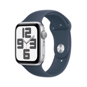 Apple Watch SE GPS Cassa in Alluminio Argento con Cinturino Sport Blu Tempesta - S/M