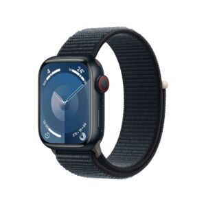 Apple Watch Series 9 GPS + Cellular Cassa in Alluminio Mezzanotte con Cinturino Sport Loop Mezzanotte