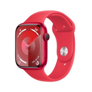 Apple Watch Series 9 GPS Cassa in Alluminio (PRODUCT)RED con Cinturino Sport Band (PRODUCT)RED - S/M